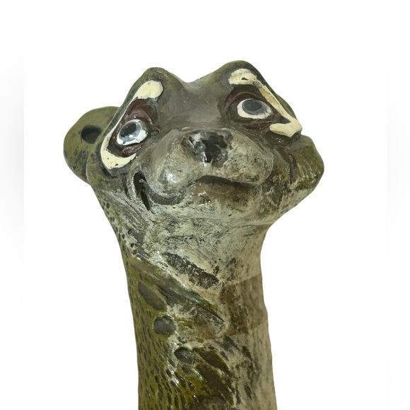 Set of 4 vintage standing meerkat ornaments. Resin, vintage, home garden decor. - Picture 5 of 12